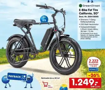 Netto Marken-Discount E-Bike Fat Tire California, 20 Angebot