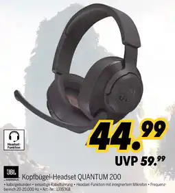 MEDIMAX JBL Kopfbügel-Headset QUANTUM 200 Angebot