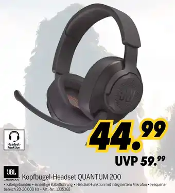 MEDIMAX JBL Kopfbügel-Headset QUANTUM 200 Angebot