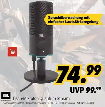 MEDIMAX JBL Tisch-Mikrofon Quantum Stream Angebot
