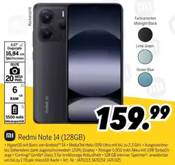 MEDIMAX Redmi Note 14 (128GB) Angebot