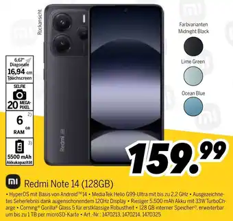 MEDIMAX Redmi Note 14 (128GB) Angebot