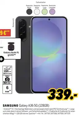 MEDIMAX SAMSUNG Galaxy A36 5G (128GB) Angebot