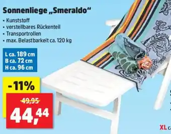 Thomas Philipps Sonnenliege ,,Smeraldo" Angebot