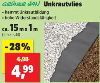 Thomas Philipps GRÜNER JAN Unkrautvlies Angebot