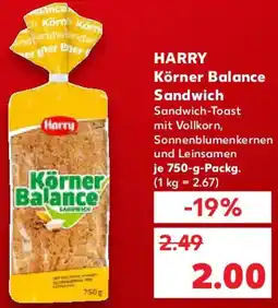 Kaufland HARRY Körner Balance Sandwich Angebot