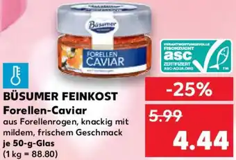 Kaufland BÜSUMER FEINKOST Forellen-Caviar Angebot