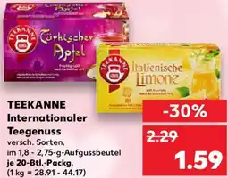 Kaufland TEEKANNE Internationaler Teegenuss Angebot