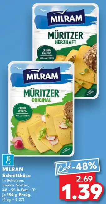 Kaufland MILRAM Schnittkäse Angebot