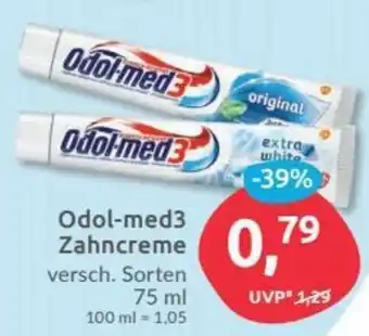 Budni Odol-Med3 Zahncreme 75 ml Angebot