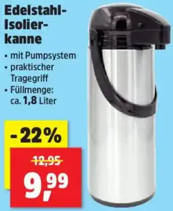Thomas Philipps Edelstahl Isolierkanne Angebot