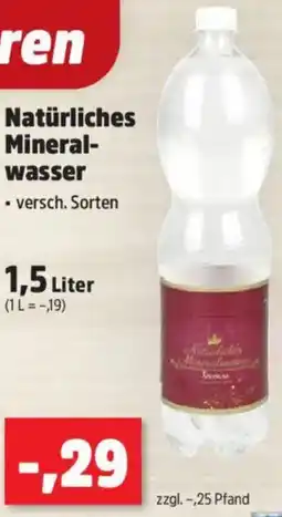 Thomas Philipps Natürliches Mineralwasser Angebot