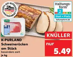 Kaufland K-PURLAND Schweinerücken am Stück Angebot