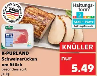 Kaufland K-PURLAND Schweinerücken am Stück Angebot