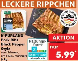 Kaufland K-PURLAND Pork Ribs Black Pepper Style Angebot