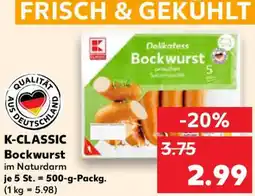 Kaufland K-CLASSIC Bockwurst Angebot