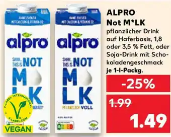 Kaufland ALPRO Not M⭑LK Angebot