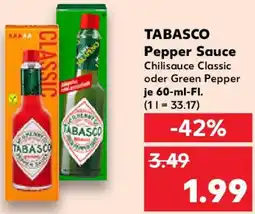 Kaufland TABASCO Pepper Sauce Angebot
