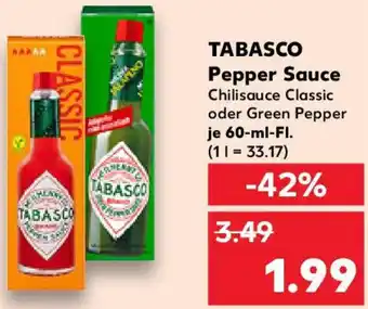 Kaufland TABASCO Pepper Sauce Angebot