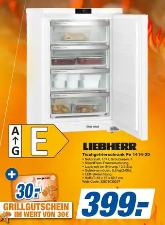 Expert Liebherr tischgefrierschrank fe 1414-20 Angebot