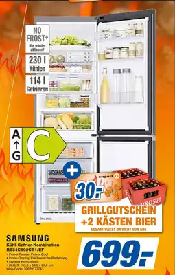 Expert Samsung kühl-gefrier-kombination rb34c602cb1/ef Angebot