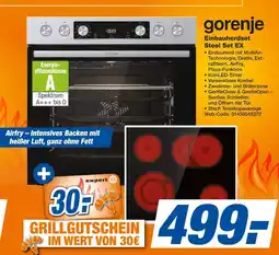Expert Gorenje einbauherdset steel set ex Angebot