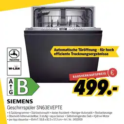 MEDIMAX Siemens geschirrspüler sn63evepte Angebot