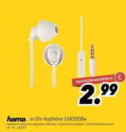 MEDIMAX Hama in-ohr-kopfhörer ear3008w Angebot