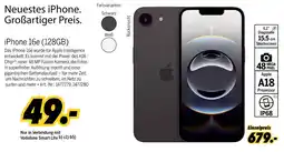 MEDIMAX Apple iphone 16e (128gb) Angebot