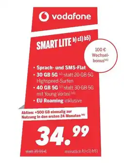 MEDIMAX Vodafone smart lite Angebot
