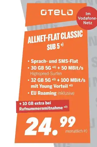 MEDIMAX Otelo allnet-flat classic sub 5 Angebot