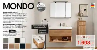 Möbel Inhofer Mondo badkombination oder passendes highboard Angebot