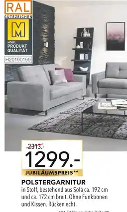 Multipolster Polstergarnitur oder sessel Angebot
