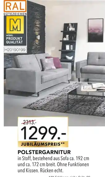 Multipolster Polstergarnitur oder sessel Angebot