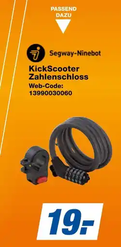 Expert Segway-ninebot kickscooter zahlenschloss Angebot