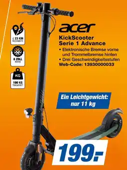 Expert Acer kickscooter serie 1 advance Angebot