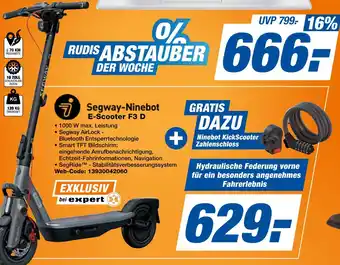 Expert Segway-ninebot e-scooter f3 d Angebot