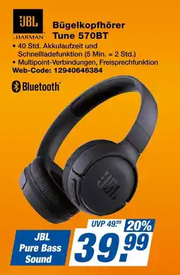 Expert Jbl bügelkopfhörer tune 570bt Angebot