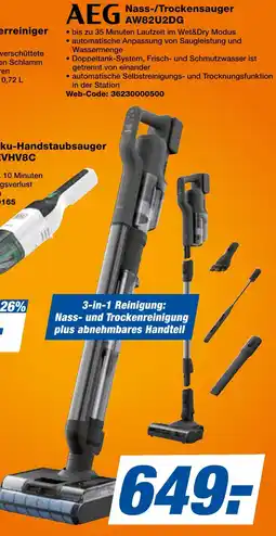 Expert Aeg nass-/trockensauger aw82u2dg Angebot