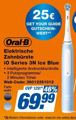 Expert Oral-b elektrische zahnbürste io series 3n ice blue Angebot