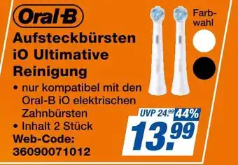 Expert Oral-b aufsteckbürsten io ultimative reinigung Angebot
