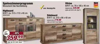 Poco Speisezimmerprogramm monument oak nachbildung Angebot