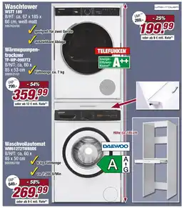 Poco Telefunken waschtower wstt 185 Angebot