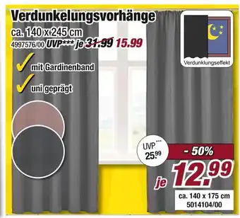 Poco Verdunkelungsvorhänge Angebot