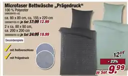 Poco Microfaser bettwäsche prägedruck Angebot