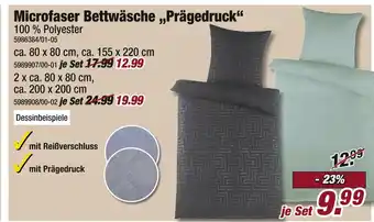 Poco Microfaser bettwäsche prägedruck Angebot