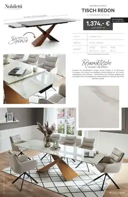 Kabs Polsterwelt Nobiletti tisch redon Angebot