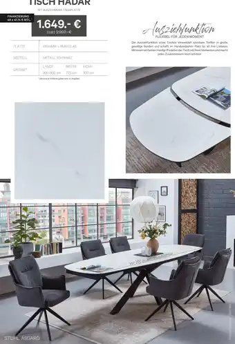 Kabs Polsterwelt Tisch hadar Angebot