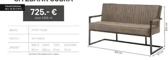 Kabs Polsterwelt Sitzbank cobra Angebot