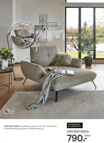 Kabs Polsterwelt Love seat paola Angebot